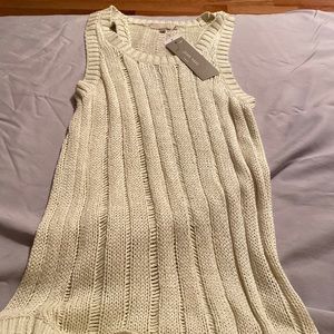 Joan vass sweater tank top/coverup